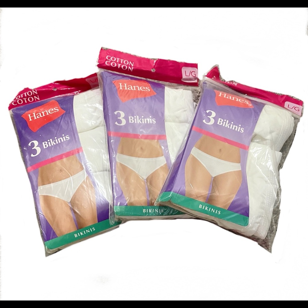 Womens Large Hanes Cotton Briefs